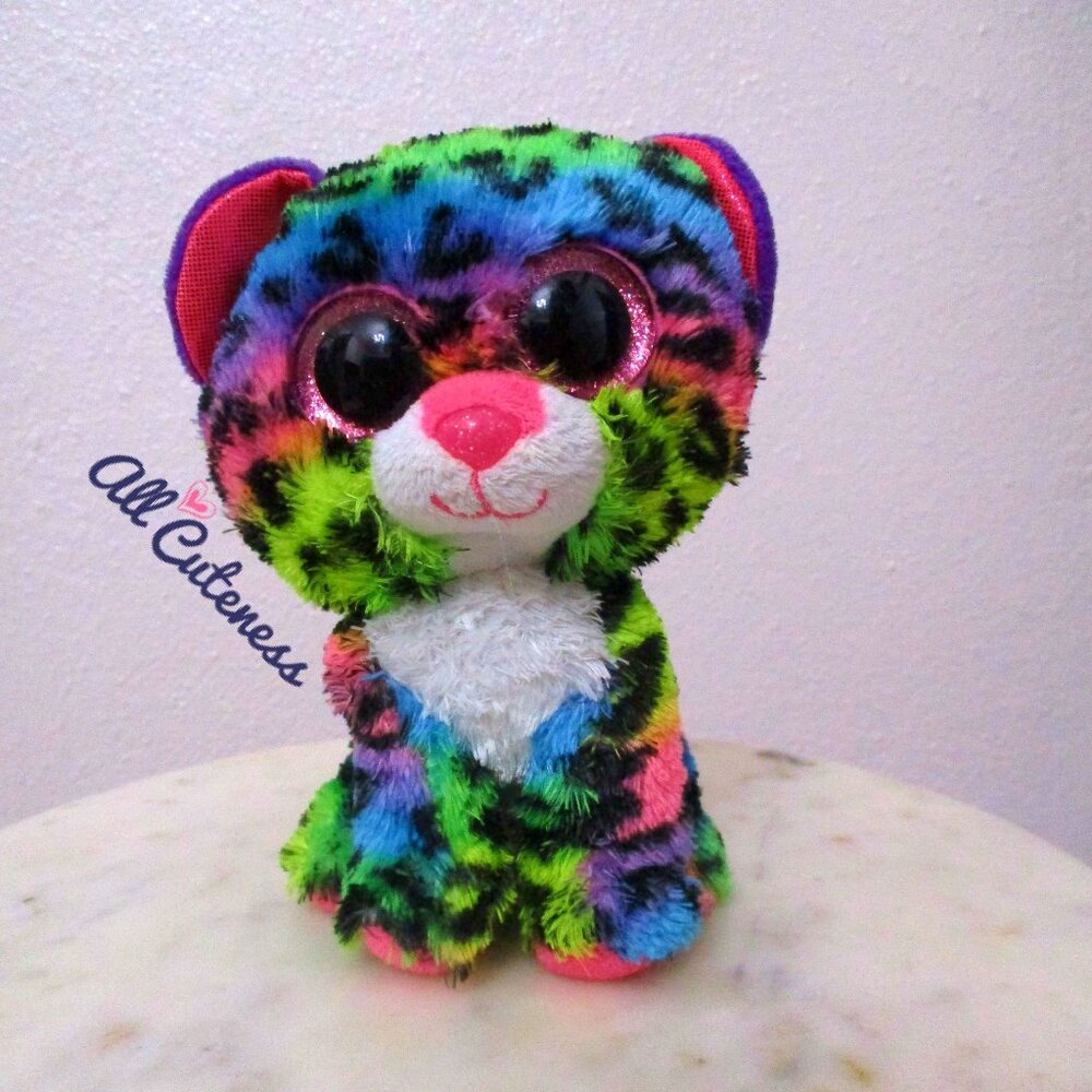 TY Beanie Boos Dotty Leopard Kitty Beanie Plush